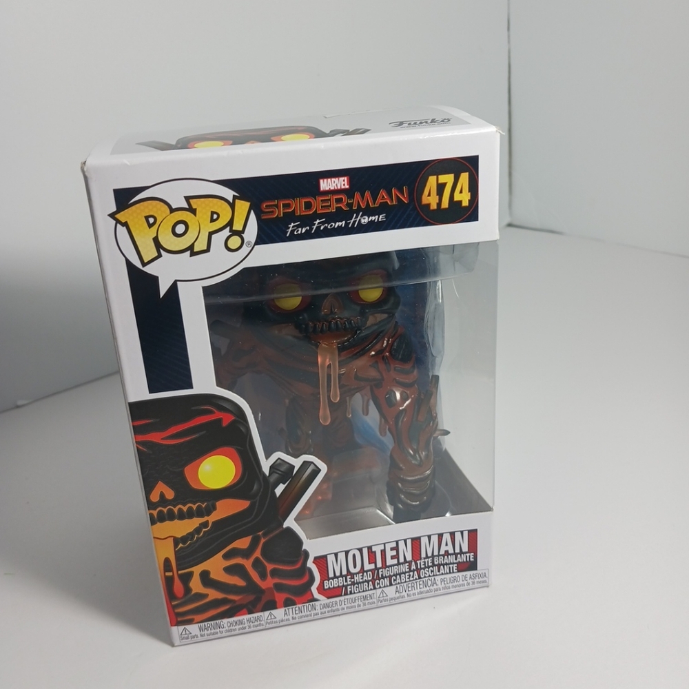 Funko POP! Marvel Spider-Man Far From Home 474 Molten Man Bobble-Head